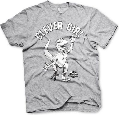 Jurassic Park Clever Girl T-Shirt Heather-Grey
