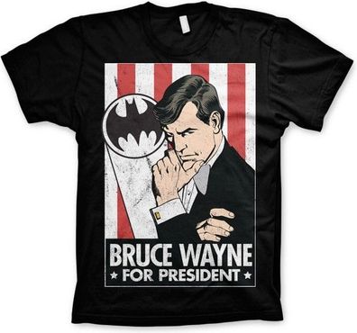 Batman Bruce Wayne For President T-Shirt Black