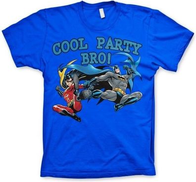 Batman Cool Party Bro! T-Shirt Blue