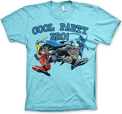 Batman Cool Party Bro! T-Shirt Skyblue