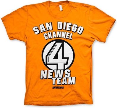 Anchorman San Diego Channel 4 T-Shirt Orange