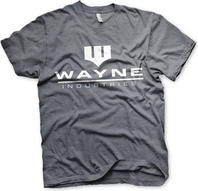 Batman Wayne Industries Logo T-Shirt Dark-Heather