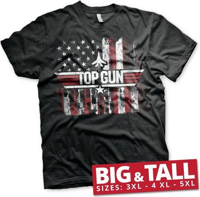 Top Gun America Big & Tall T-Shirt Black
