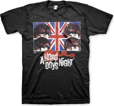 The Beatles A Hard Days Night T-Shirt Black