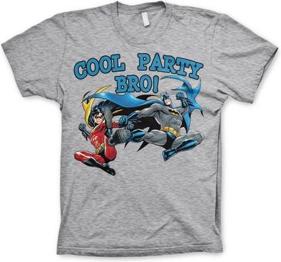 Batman Cool Party Bro! T-Shirt Heather-Grey