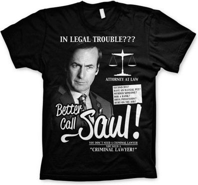 Better Call Saul T-Shirt Black