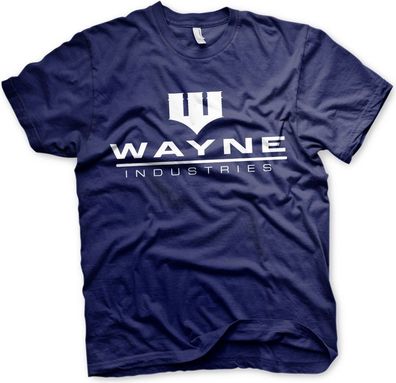 Batman Wayne Industries Logo T-Shirt Navy