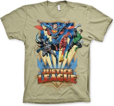 Justice League Team Up! T-Shirt Khaki