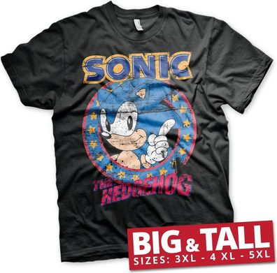 Sonic The Hedgehog Big & Tall T-Shirt Black