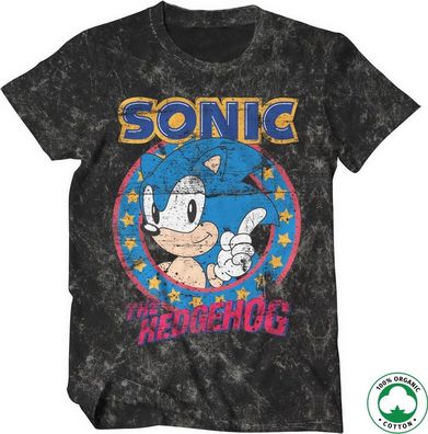 Sonic The Hedgehog Organic T-Shirt Vintage-Wash