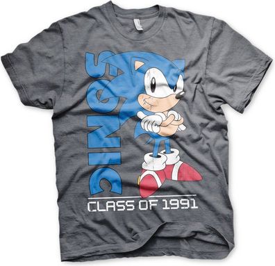Sonic The Hedgehog Class Of 1991 T-Shirt Dark-Heather