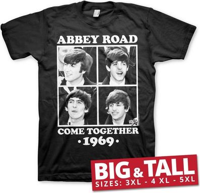 The Beatles Abbey Road Come Together Big & Tall T-Shirt Black