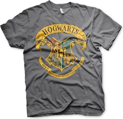 Harry Potter Hogwarts Crest T-Shirt Dark-Grey