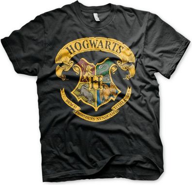 Harry Potter Hogwarts Crest T-Shirt Black