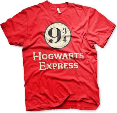 Harry Potter Hogwarts Express Platform 9-3/4 T-Shirt Red