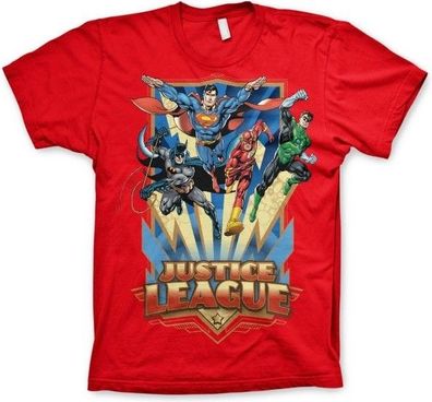 Justice League Team Up! T-Shirt Red
