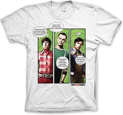 The Big Bang Theory TBBT Superhero Quips T-Shirt White