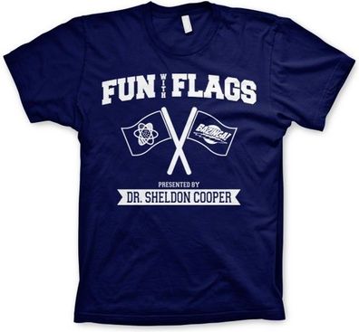 The Big Bang Theory Fun With Flags T-Shirt Navy