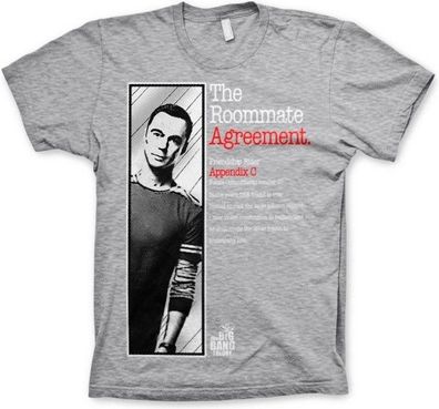 The Big Bang Theory The Roommate Agreement T-Shirt Heather-Grey