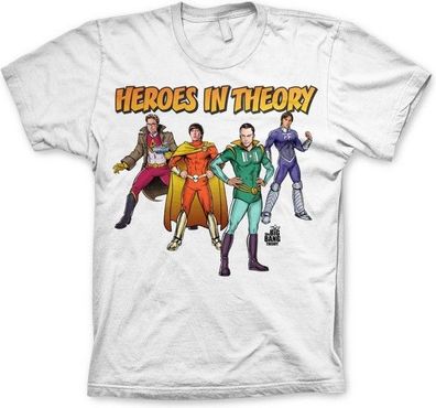 The Big Bang Theory TBBT Heroes In Theory T-Shirt White