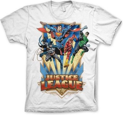 Justice League Team Up! T-Shirt White