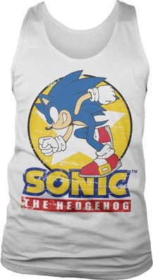 Fast Sonic The Hedgehog Tank Top White