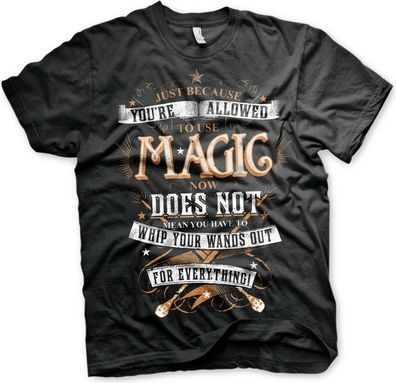 Harry Potter Magic T-Shirt Black