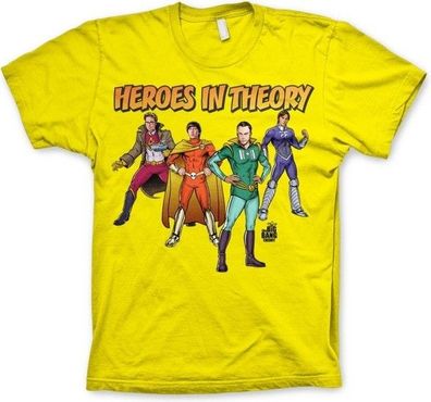 The Big Bang Theory TBBT Heroes In Theory T-Shirt Yellow