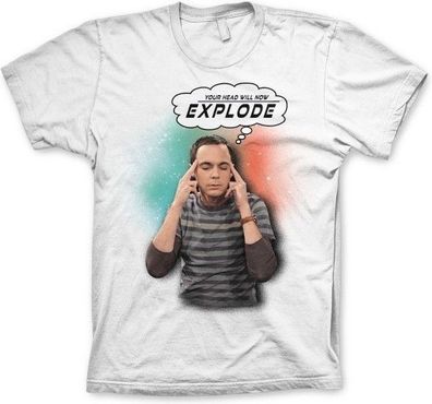The Big Bang Theory Sheldon Your Head Will Now Explode T-Shirt White