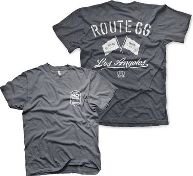 Route 66 Los Angeles T-Shirt Dark-Heather
