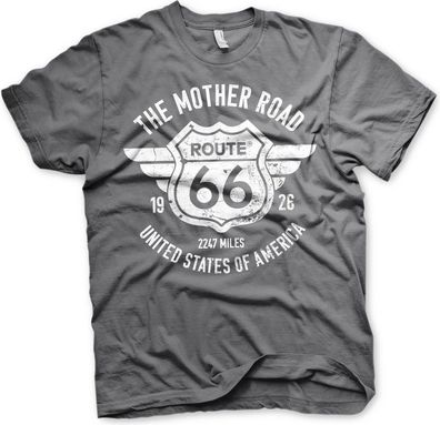 Route 66 The Mother Road T-Shirt Dark-Grey