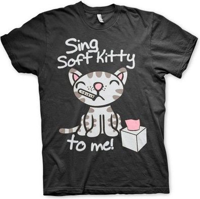 The Big Bang Theory Sing Soft Kitty To Me T-Shirt Black