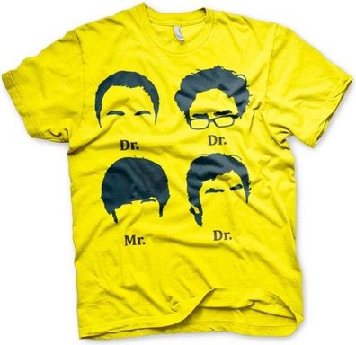The Big Bang Theory Prefix Heads T-Shirt Yellow