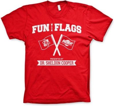 The Big Bang Theory Fun With Flags T-Shirt Red
