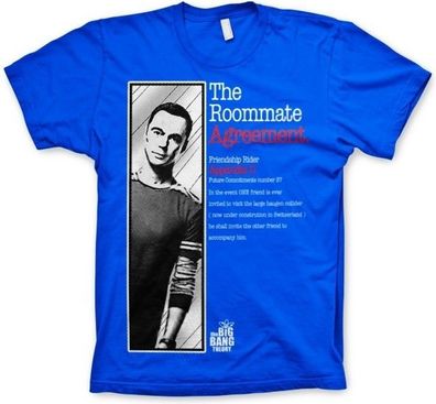 The Big Bang Theory The Roommate Agreement T-Shirt Blue