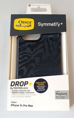 Otterbox Symmetry+ Cover Hülle mit MagSafe für Apple iPhone 14 Pro Max - Schwarz