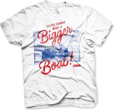 Jaws You're Gonna Need A Bigger Boat T-Shirt White
