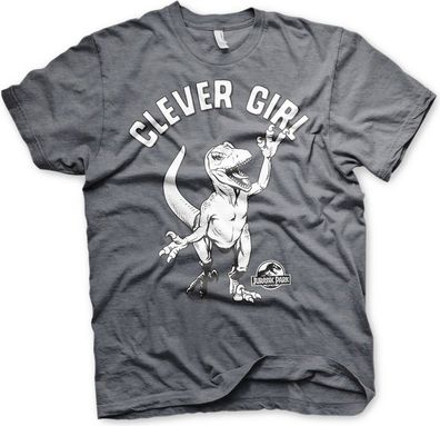 Jurassic Park Clever Girl T-Shirt Dark-Heather