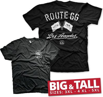 Route 66 Los Angeles Big & Tall T-Shirt Black
