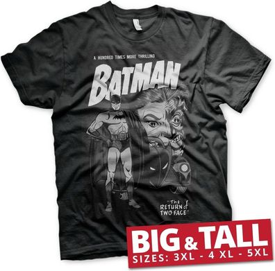 Batman Return Of Two-Face Big & Tall T-Shirt Black