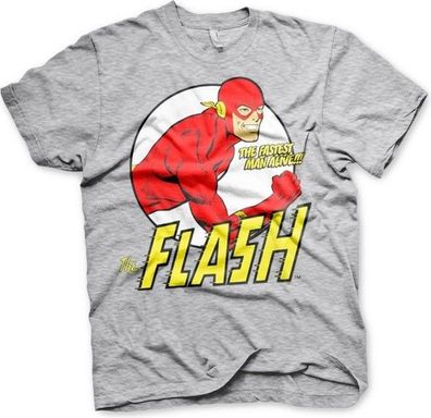 The Flash Fastest Man Alive T-Shirt Heather-Grey