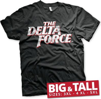 The Delta Force Washed Logo Big & Tall T-Shirt Black