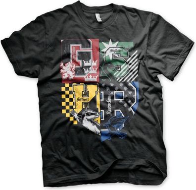 Harry Potter Dorm Crest T-Shirt Black