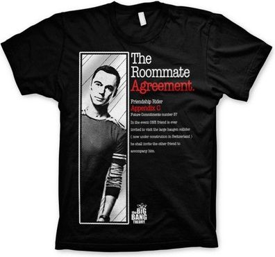 The Big Bang Theory The Roommate Agreement T-Shirt Black