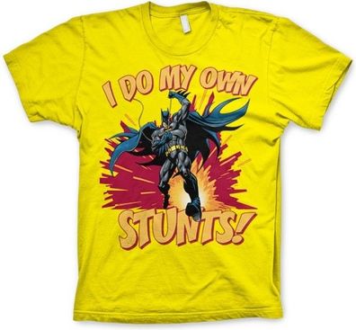Batman I Do My Own Stunts T-Shirt Yellow