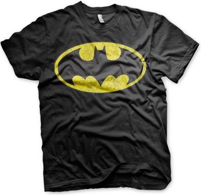Batman Distressed Logo T-Shirt Black