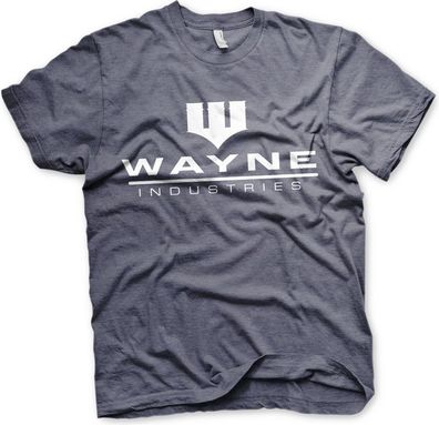 Batman Wayne Industries Logo T-Shirt Navy-Heather