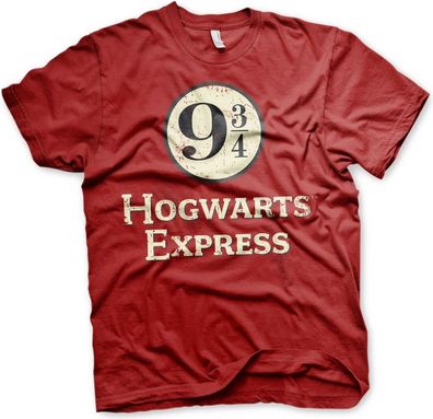 Harry Potter Hogwarts Express Platform 9-3/4 T-Shirt Tango-Red