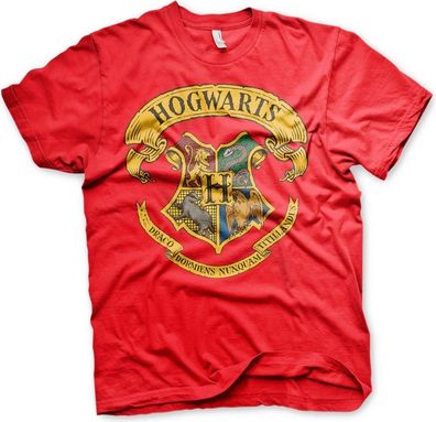 Harry Potter Hogwarts Crest T-Shirt Red