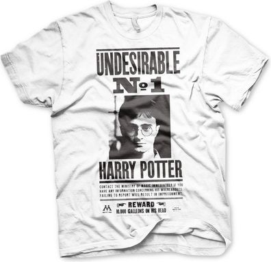 Harry Potter Wanted Poster T-Shirt White